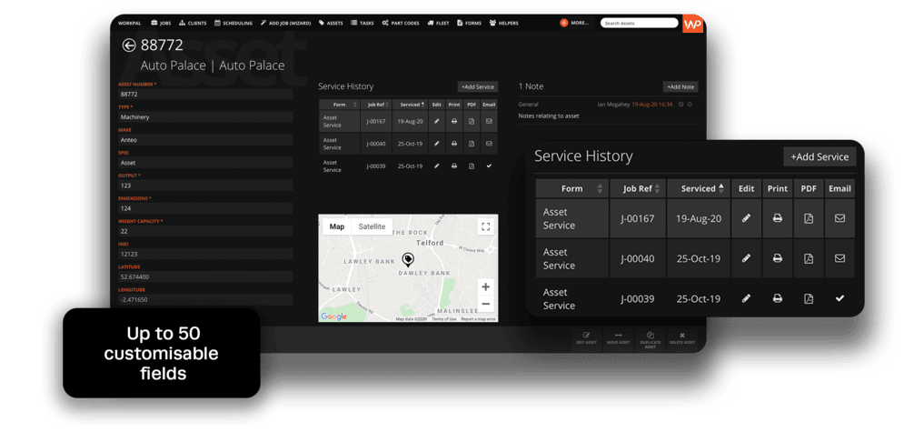 WorkPal Assets Job Management Devices